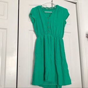 Women’s green spring dress